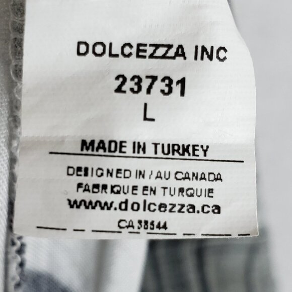 Dolcezza Pants Wide Leg Abstract Poetry in Black & White size L Lagenlook Artsy - Picture 8 of 12